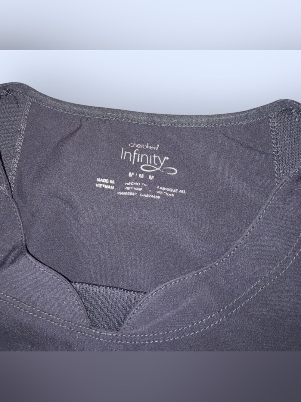Cherokee Infinity Dark Grey Scrub Set - Picture 4 of 10